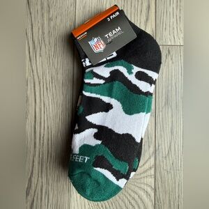 NEW-NFL PHILADELPHIA EAGLES CAMO BOOM 3-PACK NO SHOW SOCKS